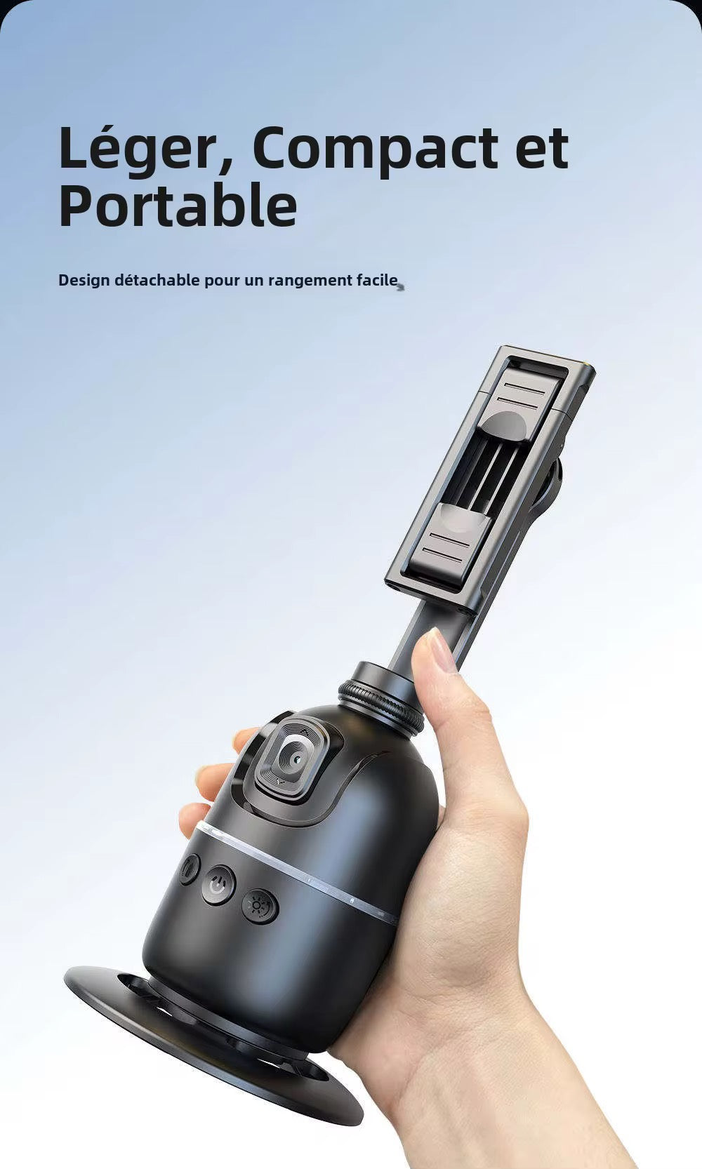 Stabilisateur Gimbal Smartphone – Suivi Automatique du Visage