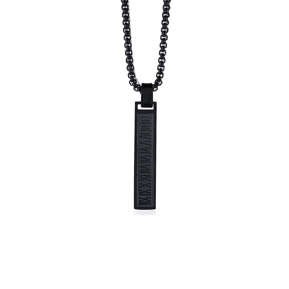 Chaînette avec Pendentif Chiffres Romains – Élégance Classique et Style Moderne